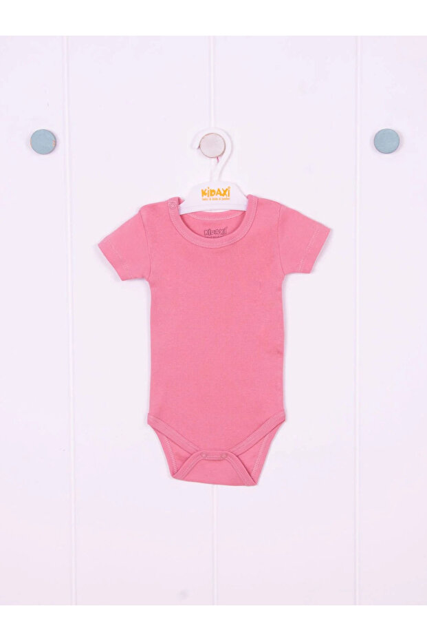 Kidaxi Short Sleeve Snap Baby Bodysuit