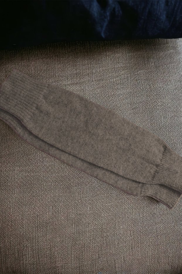 Natural Wool Winter Long Leggings Footless Leg Warmer Ice Skating Yoga Hiking Stocking