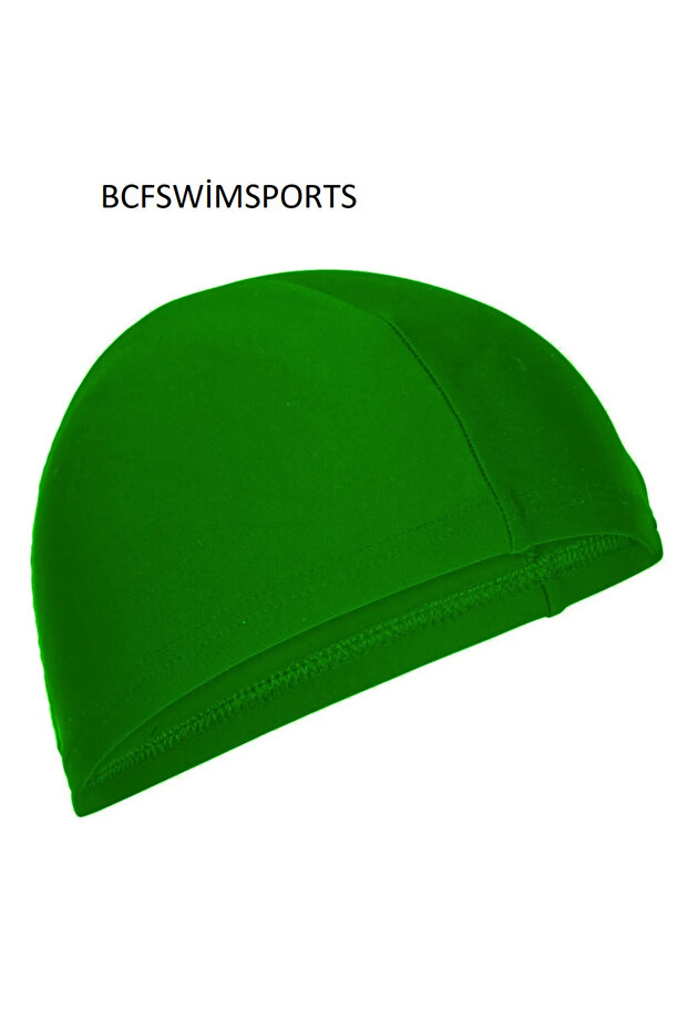 GREEN Lycra Cloth Bonnet High Quality Pool And Sea Swimming Cap BCFNEW