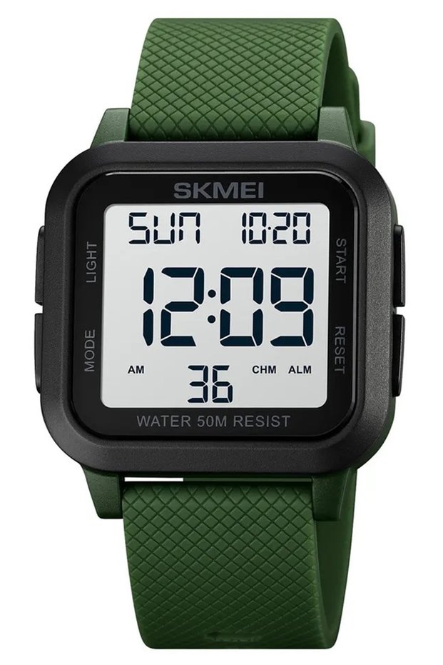 1894 Silicone Cord Green Sports Watch