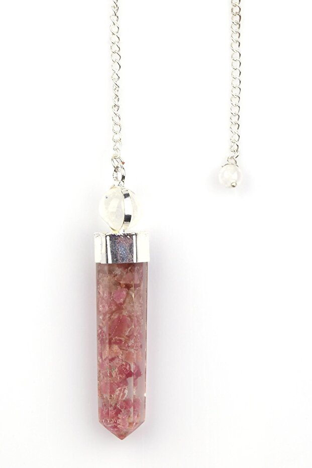 Strawberry Quartz Natural Stone Orgonite Pandula