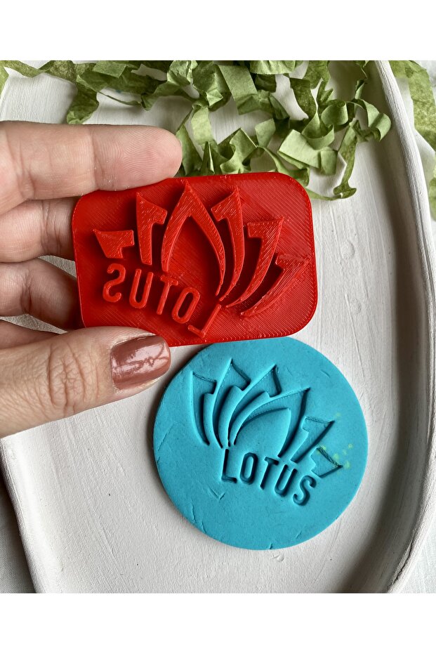 ختم من الطين البوليمري السيراميكي بنقش اللوتس - 2