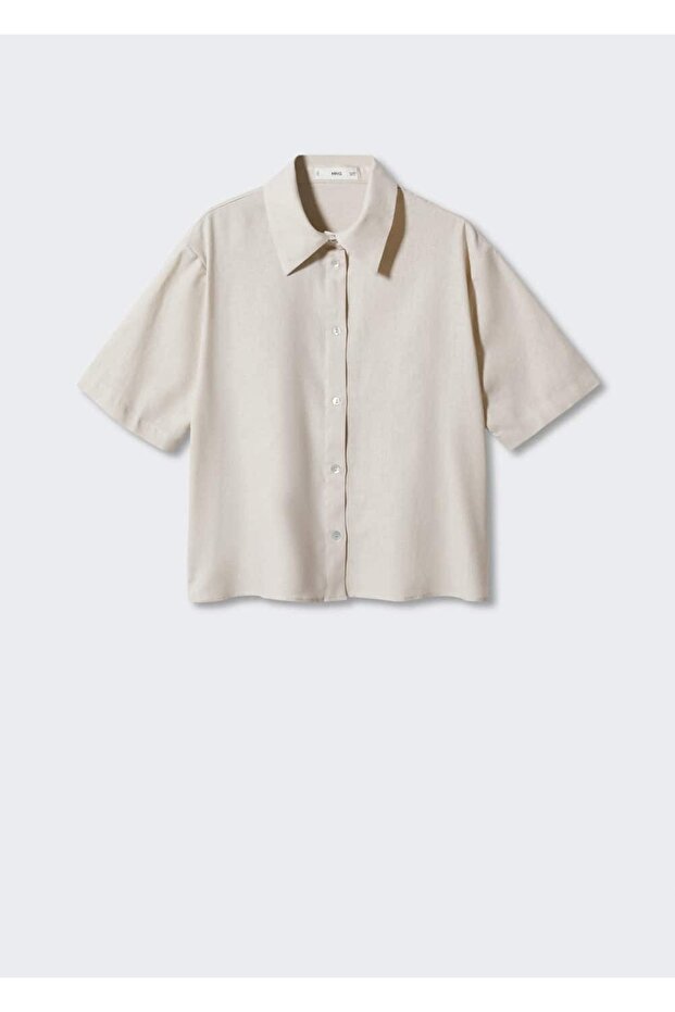 Keten Pijama Gömlek - 3