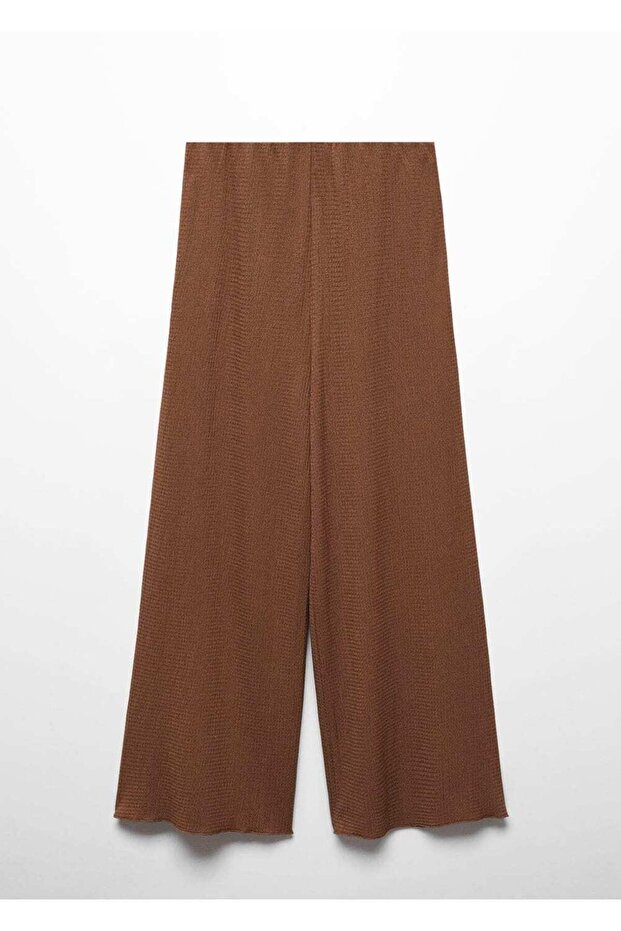 Dokuma culotte pantolon - 3