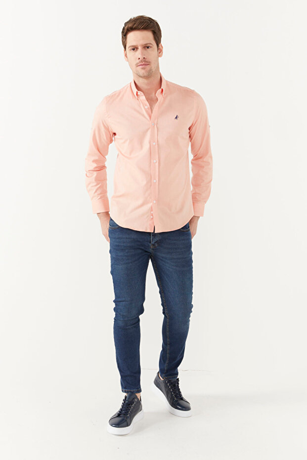 SLIM UZUN KOL GÖMLEK - 4