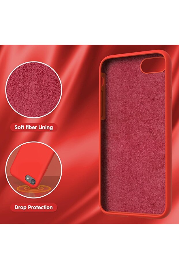 حافظة إطلاق حمراء متوافقة مع هاتف iPhone 6 و6s - 4