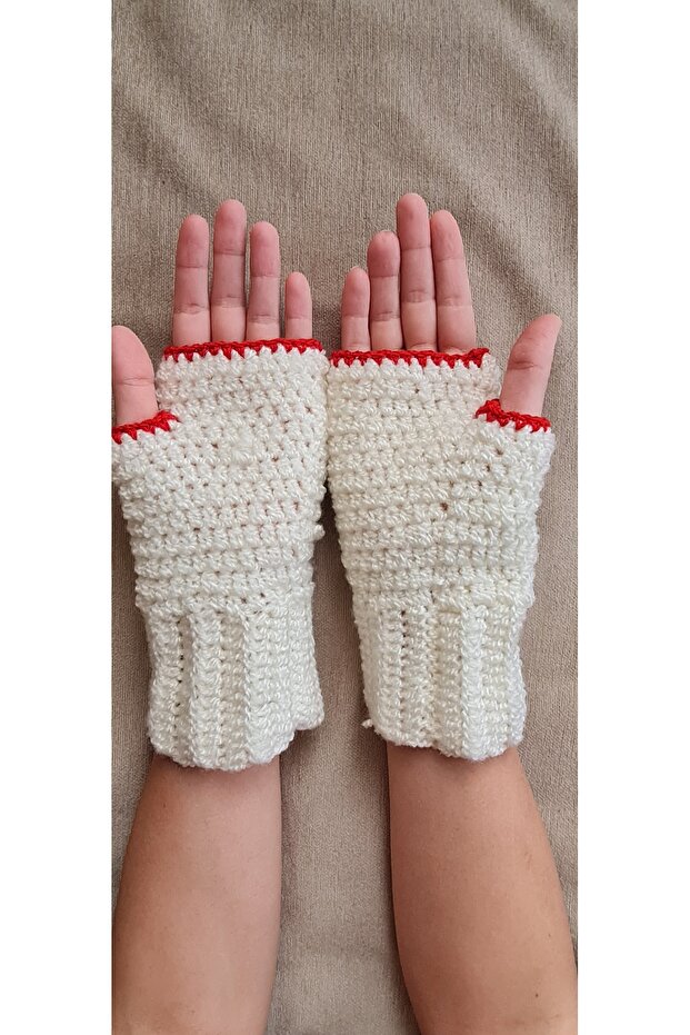 ELDİVEN/ EL ÖRGÜSÜ ELDİVEN/ ÖRGÜ ELDİVEN/ KIŞLIK ELDİVEN/ KADIN ELDİVEN/ MOTİF ELDİVEN - 3