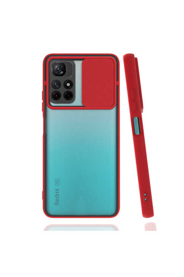 Xiaomi Poco M4 Pro 5g Compatible Case with Camera Cover Lens Protection Matte