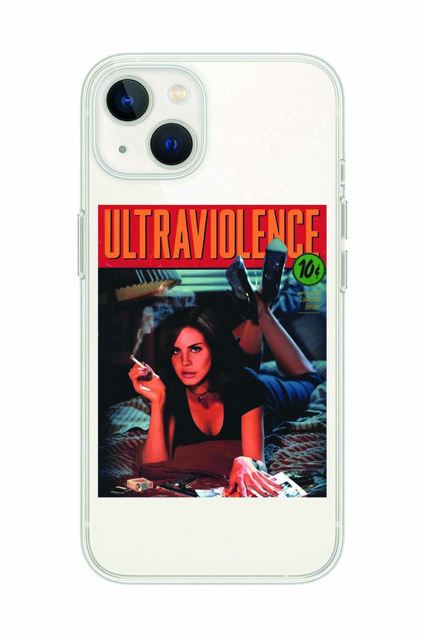 حافظة هاتف شفافة متوافقة مع هاتف Iphone 14 Plus Lana Del Rey Ultraviolence