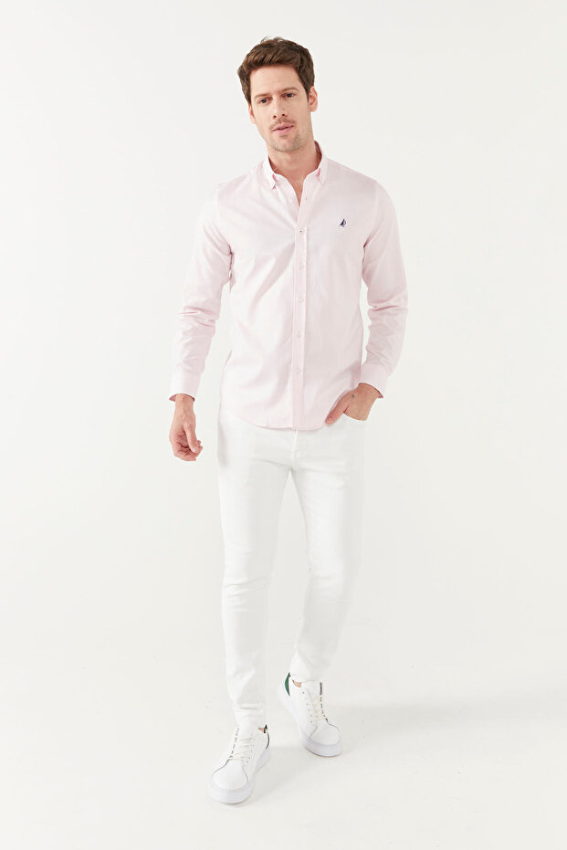 SLIM UZUN KOL GÖMLEK - 4