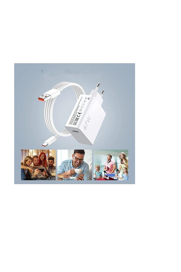 Type-c 120w (WATT) Ultra Hızlı Şarj Aleti Adaptör Kablo Set Süper Hızlı - 7