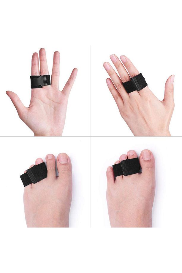 5 adet/grup ayak parmak düzleştirici çekiç ayak halluks Valgus düzeltici bandaj ayak ayırıcı atel - 5