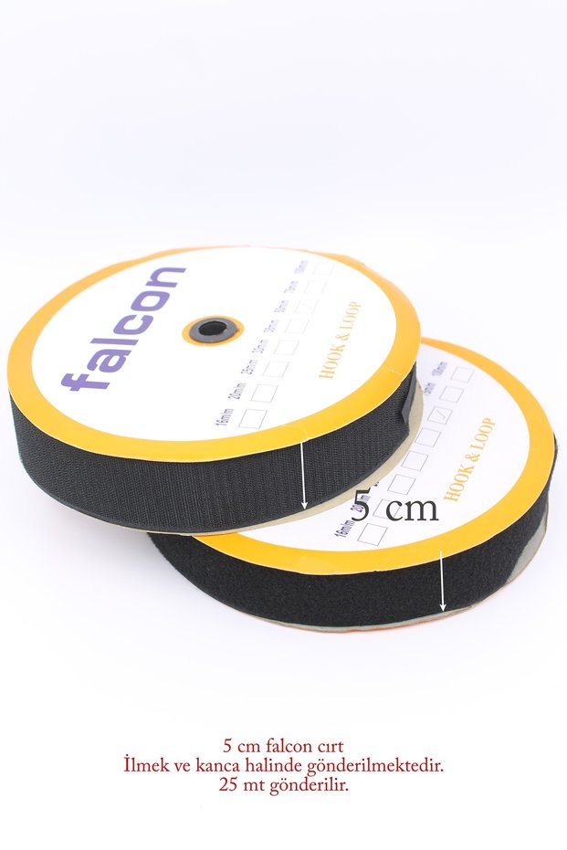 5 cm Falcon hook and loop 25 meters loop and hook (hook and loop)