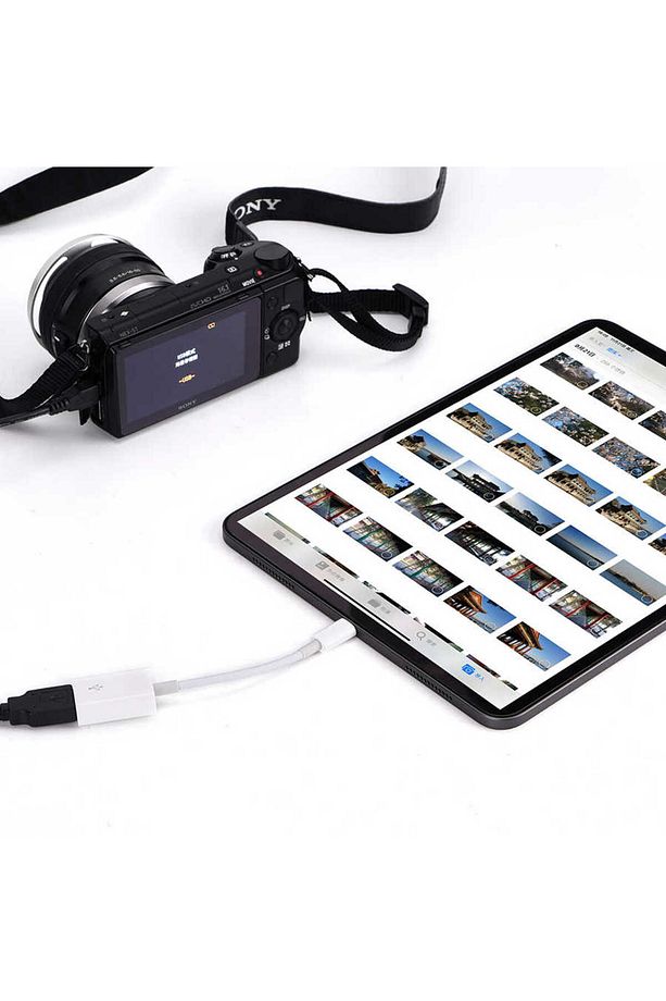 iPhone ve iPad için iOS Uyumlu Kamera, Flash Disk, Klavye ve Oyun Kolu İçin USB Bağlantı Adaptörü - 3