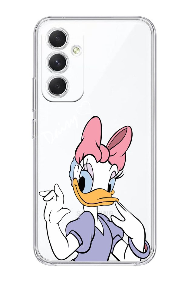 Duck Pattern Transparent Phone Case Compatible with Samsung Galaxy A54