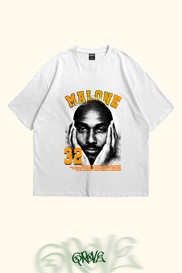Karl Malone Printed Unisex Oversize T-shirt