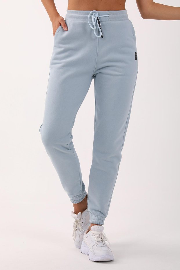 Comfort Women's Rubber Leggings Foggy Blue Trousers