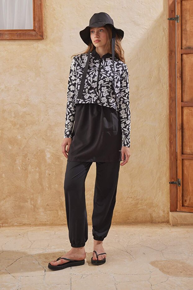 JOGGER HIJAB FÜRDŐRUHA NADRÁG FEKETE - 2