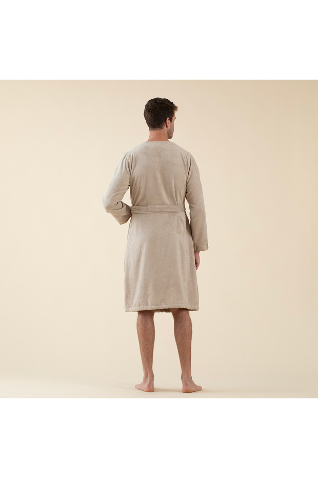 Floss Unisex Bornoz Bej - 4