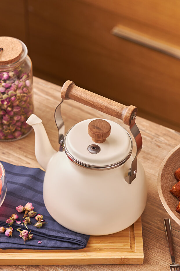 Royal Emaye Demlik Krem - 2