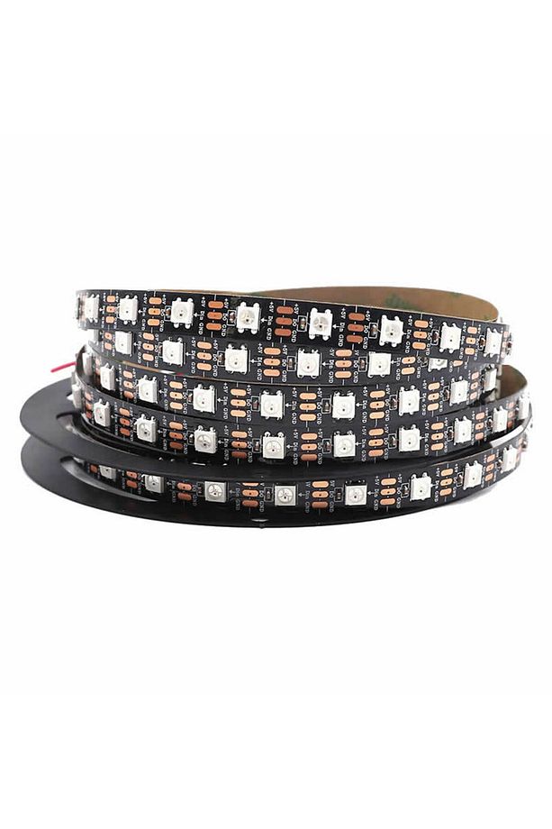 Elektronikaled - Ws2812B Argb Adreslenebilir Pixel Şerit Led Ip20 Metrede 60 Led (5 METRE) - 1