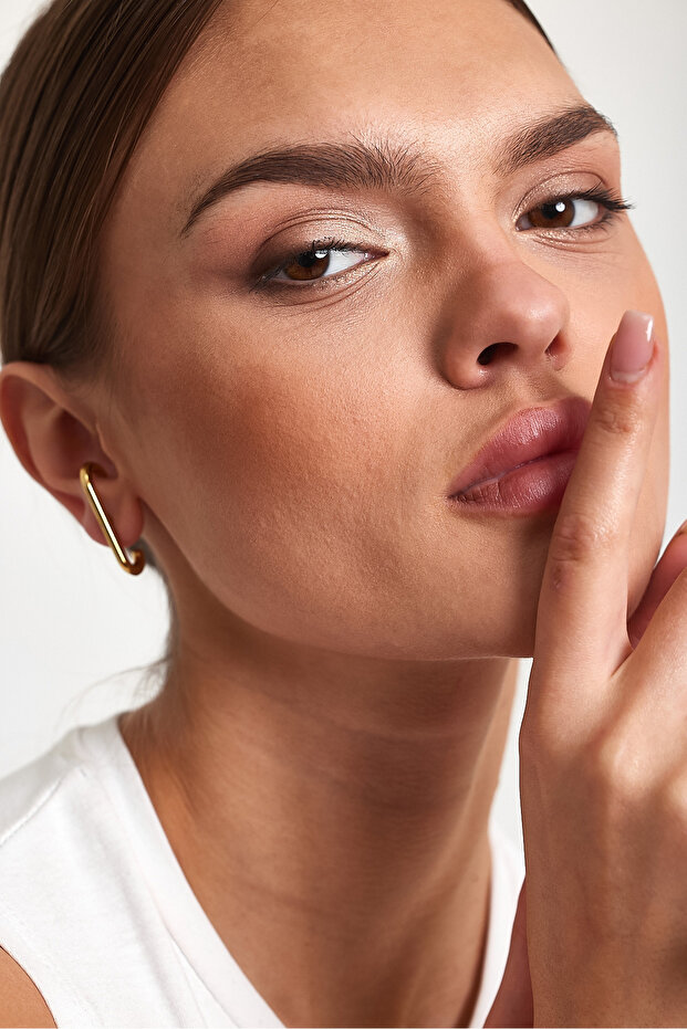 Gold Cuff 2'li Küpe - 6