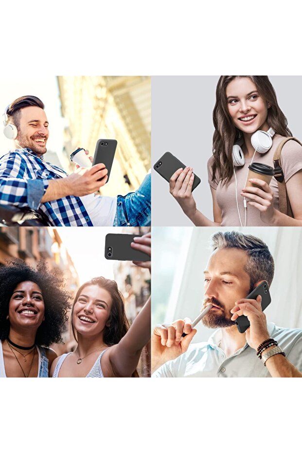 حافظة إطلاق سوداء متوافقة مع هاتف iPhone 6 و6s - 5