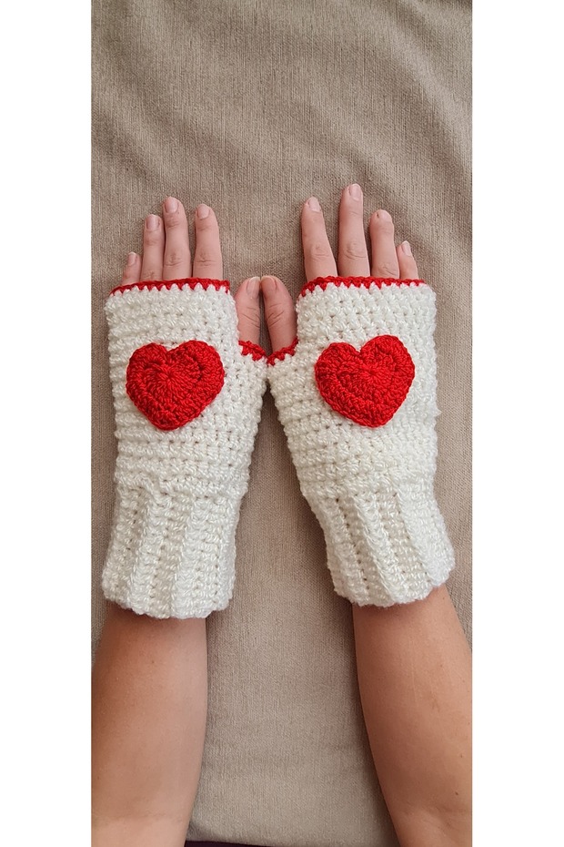 ELDİVEN/ EL ÖRGÜSÜ ELDİVEN/ ÖRGÜ ELDİVEN/ KIŞLIK ELDİVEN/ KADIN ELDİVEN/ MOTİF ELDİVEN - 2