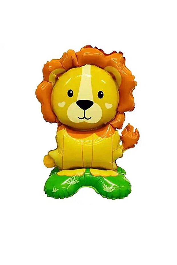 Safari Lion Figure Footed Foil Balloon 48*50 cm