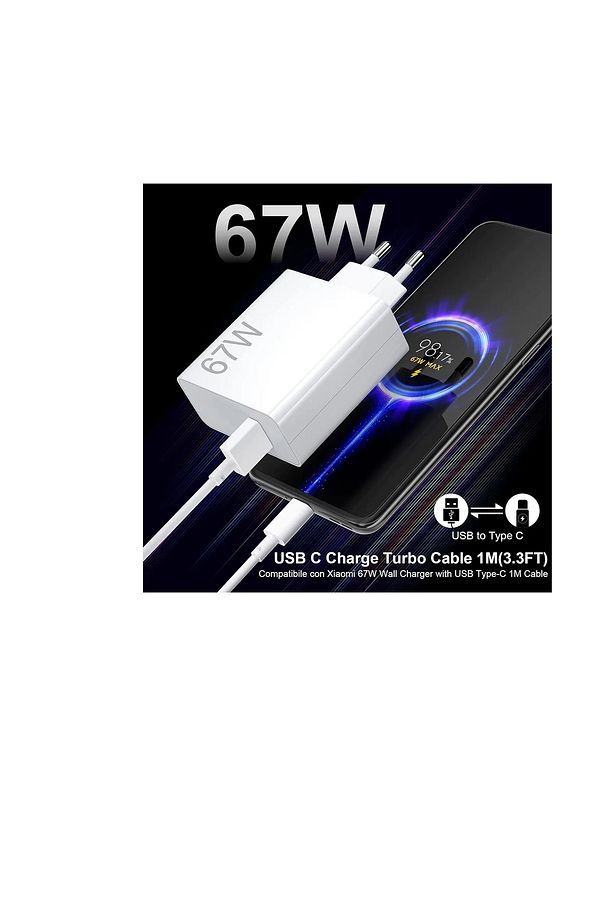 Type-c 120w (WATT) Ultra Hızlı Şarj Aleti Adaptör Kablo Set Süper Hızlı - 4