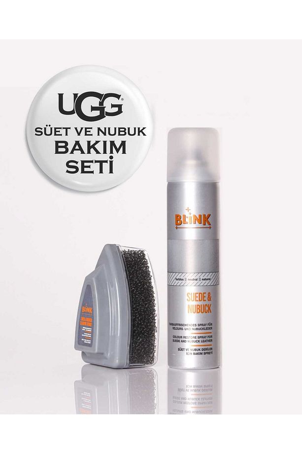 Süper Set UGG, Süet ve Nubuk Bakım Seti ( Naturel Sprey + Temizleme Süngeri) - 1