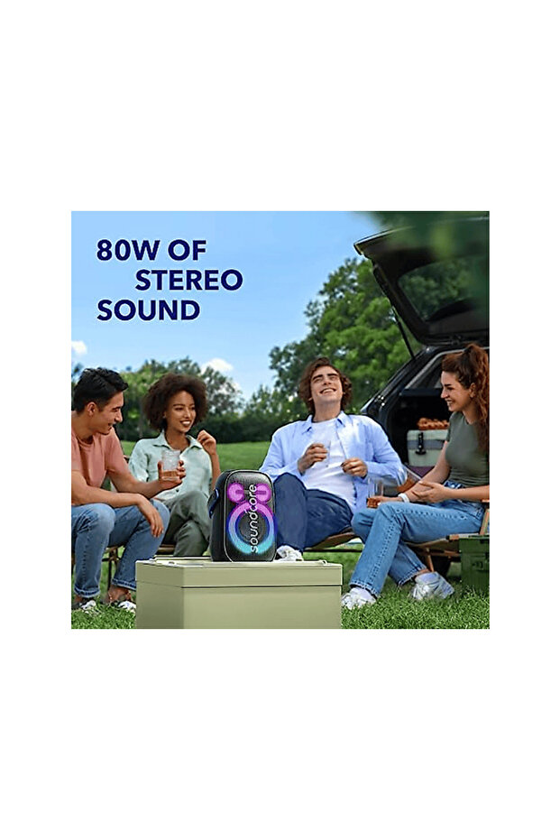 Rave Neo 2 80W IPX7 Taşınabilir Bluetooth Hoparlör Siyah - 2