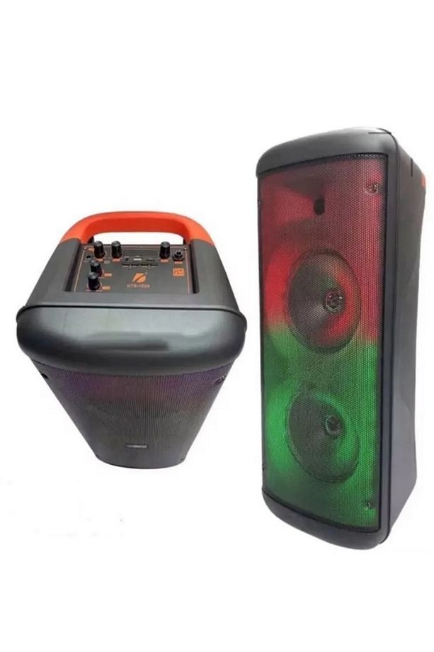 Party Box Bluetooth Hoparlör Büyük Boy Taşınabilir Şarjlı Kablosuz Hoparlör + Karaoke Mikrofon - 7