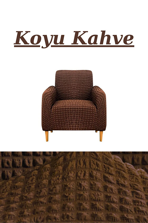 Bürümcük Single Seat Cover. Without Skirt Stretch Flexible Rubber Berjer Pouch