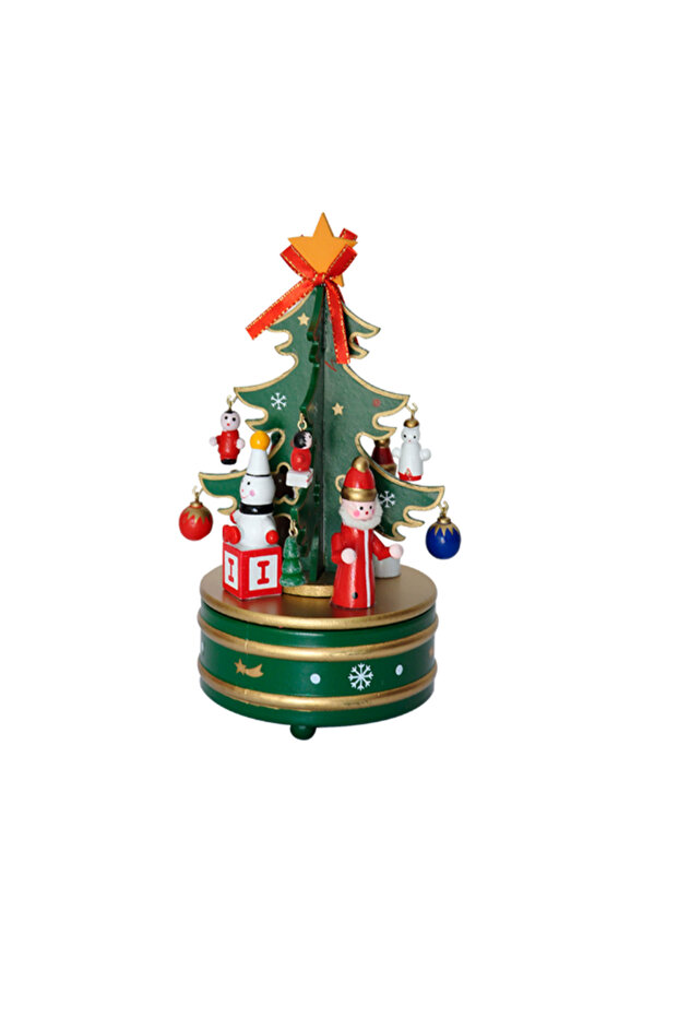 Christmas Musical Christmas Wooden Decor - Tree Box Gift
