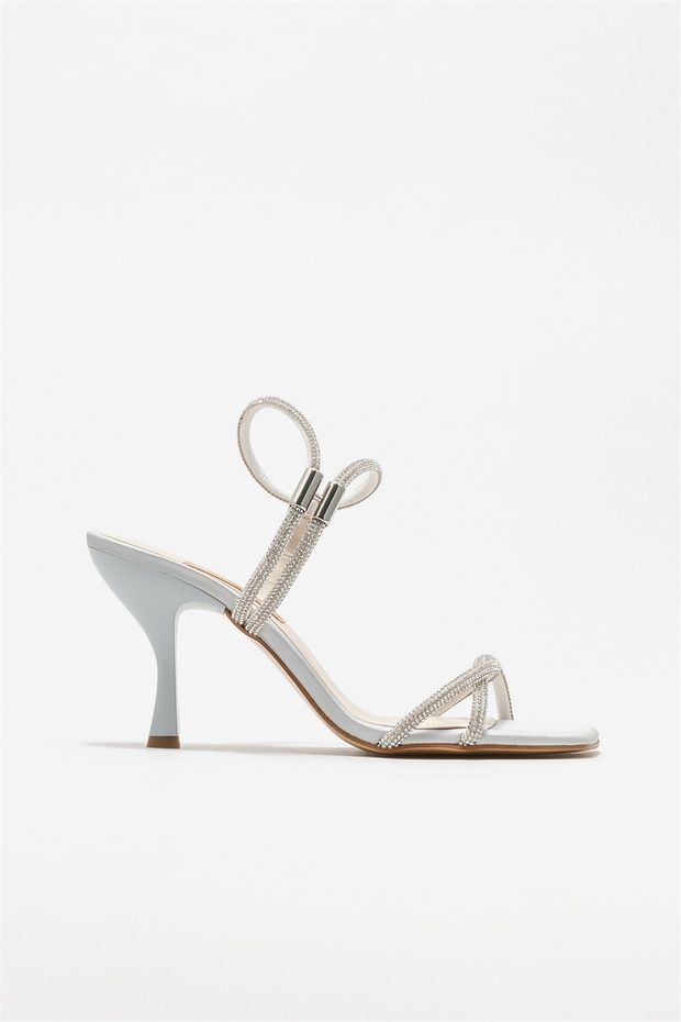 Lame Women's Heeled Sandals