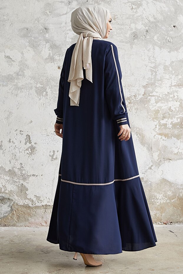 هازل شريط نمط مضلع Ferace - أزرق داكن - 5