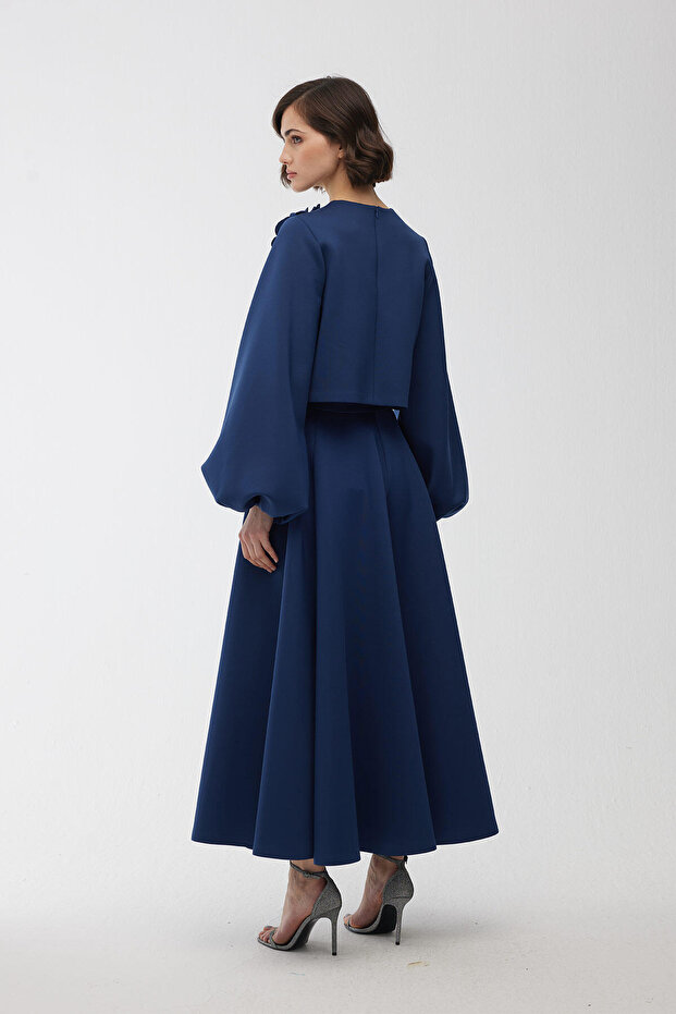 Fustă parțială Crinoline Blue Midnight - 8