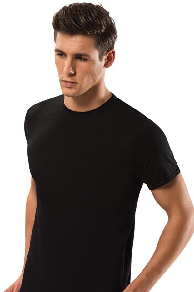 Erdem Black Gold Modal 0 Collar T-shirt 1552