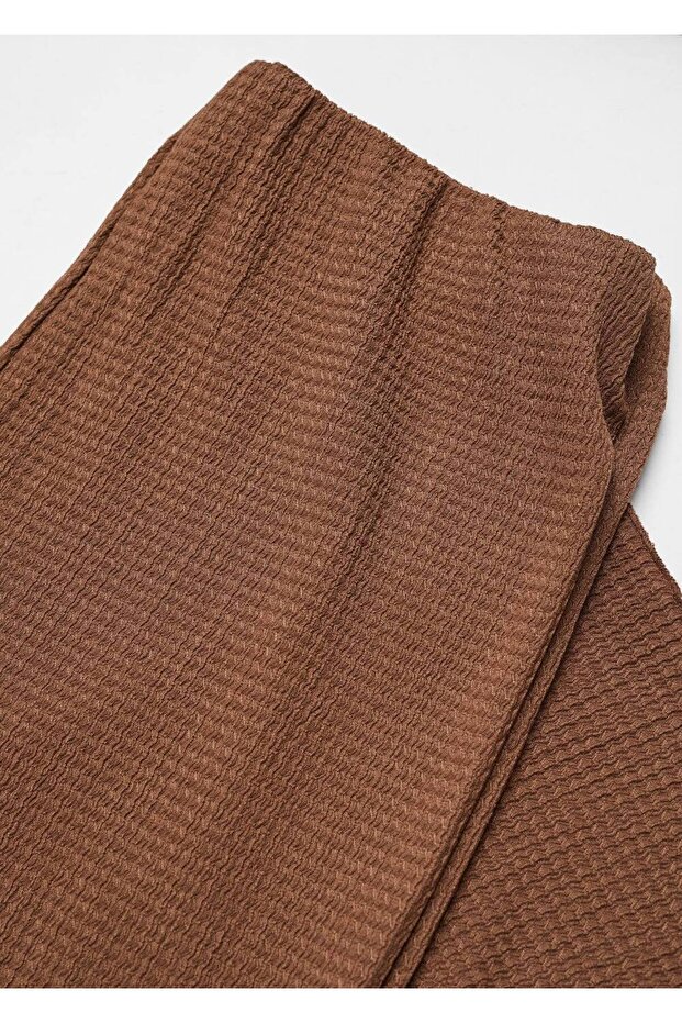 Dokuma culotte pantolon - 6