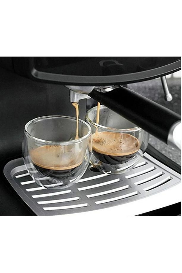 2 ADET Çift Cidarlı Şeffaf Espresso Cam Bardak 250 ml 2 Adet 250ml Ofis Ev Kahve - 2