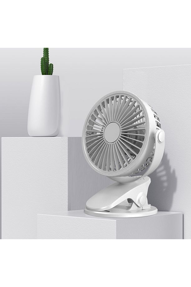 3 Kademe Şarjlı Mandallı 360° Taşınabilir Fan Vantilatör JH-006 - 3