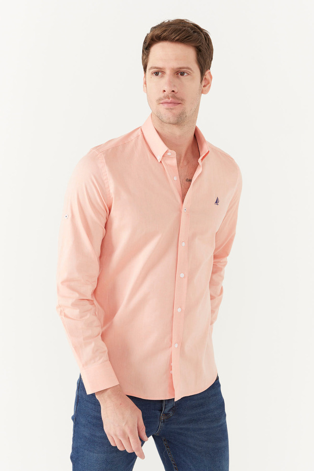 SLIM UZUN KOL GÖMLEK - 3