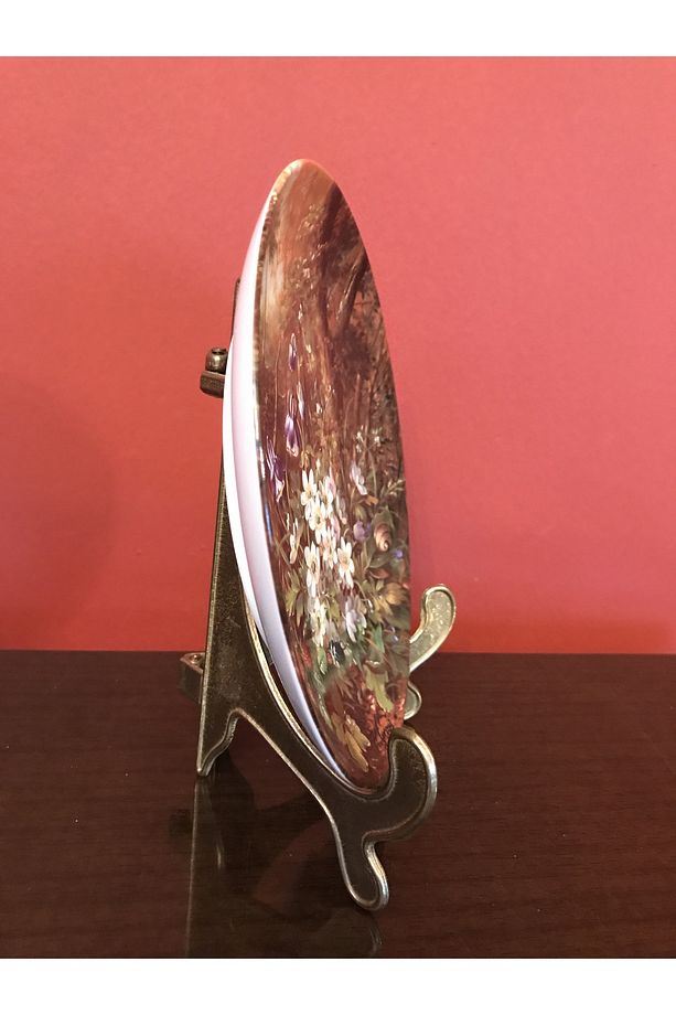 kaiser el boyama porselen duvar tabağı tabak 19,5 cm çapında - 4