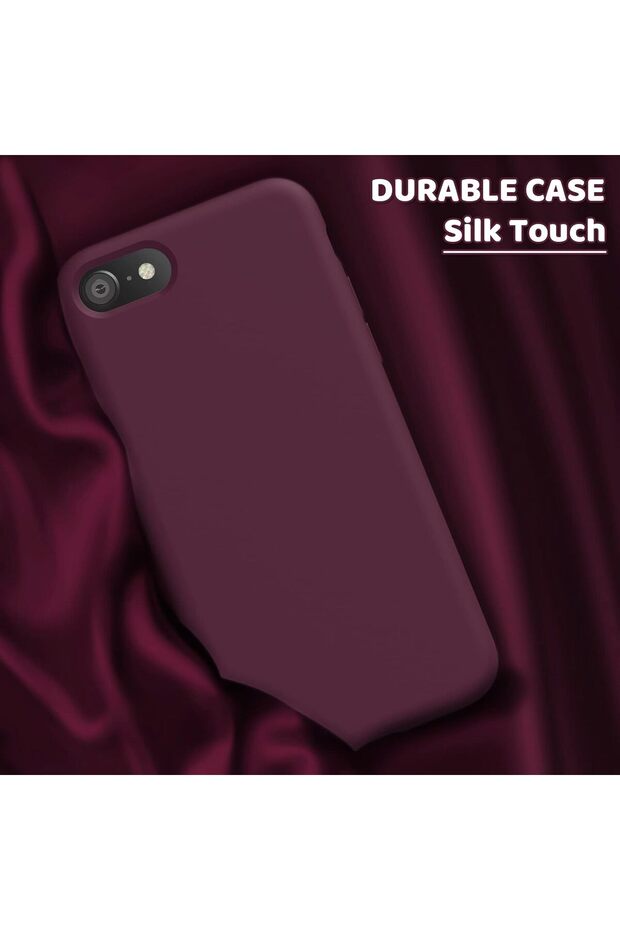 حافظة إطلاق باللون الأحمر الداكن متوافقة مع هاتف iPhone 6 و6s - 2