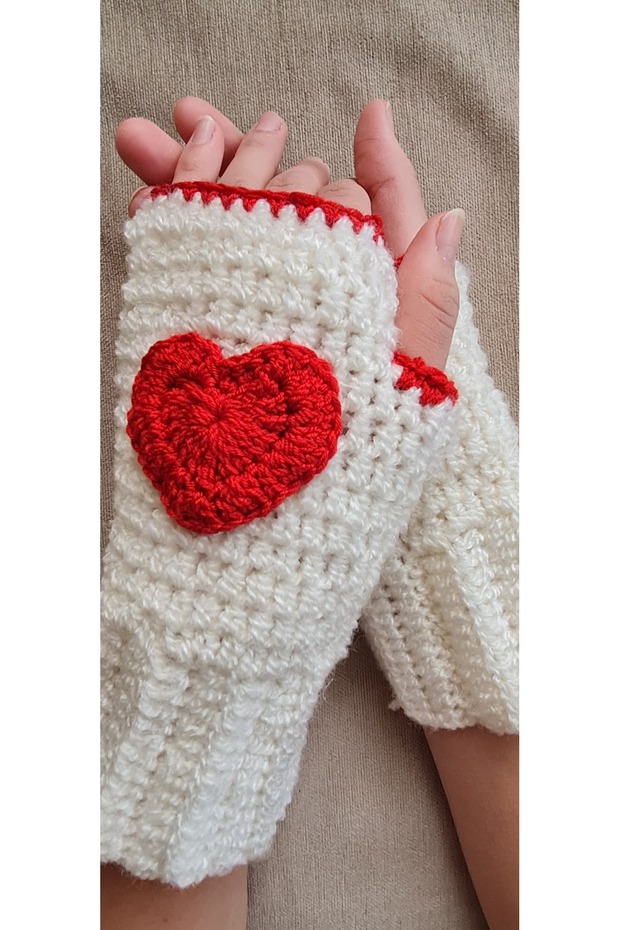 ELDİVEN/ EL ÖRGÜSÜ ELDİVEN/ ÖRGÜ ELDİVEN/ KIŞLIK ELDİVEN/ KADIN ELDİVEN/ MOTİF ELDİVEN - 4