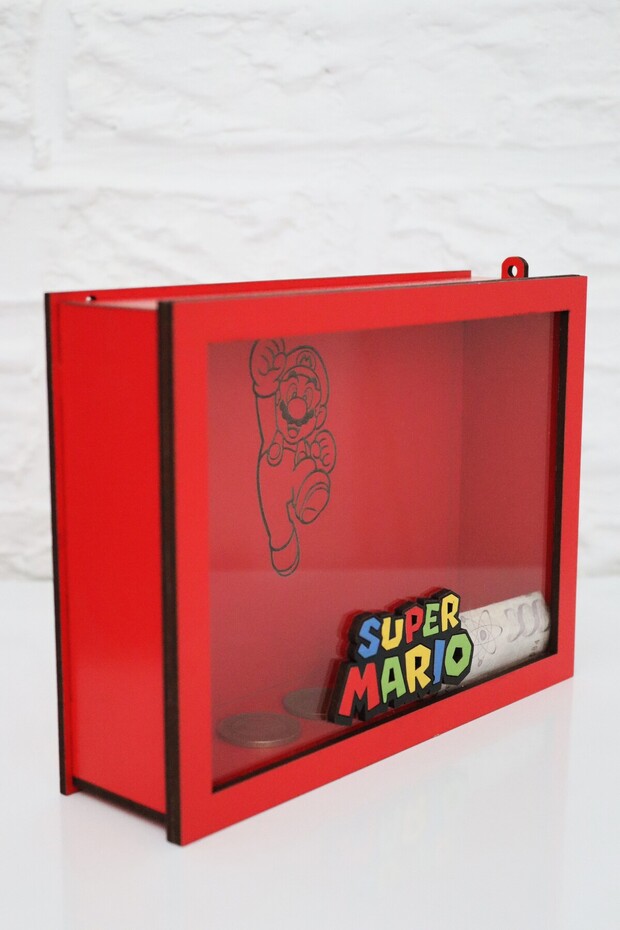 SuperMario Ahşap Kumbara - 2
