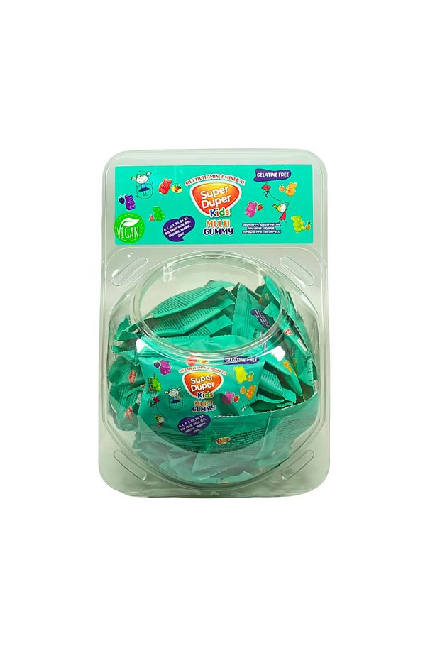 Super Duper Multivitamin ve Mineralli Jelibon (Kids Multi Gummy) 40x20g - 1