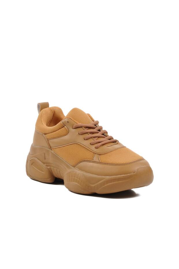 Dkc2304 Ekru Kadın Sneaker