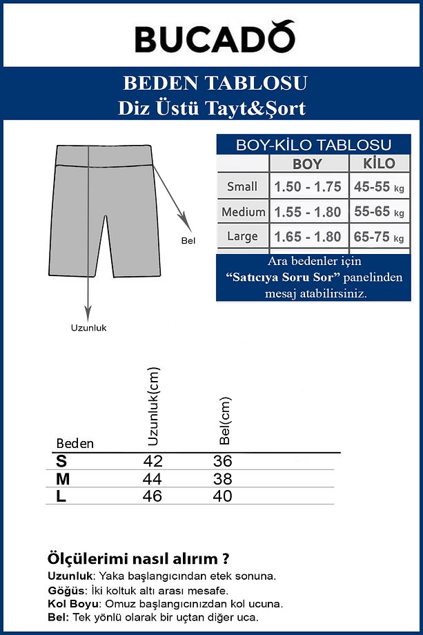 Diz Üstü Tayt Şort Etek Altı & Voleybol & Havuz Ve Deniz Şortu & Günlük - 8